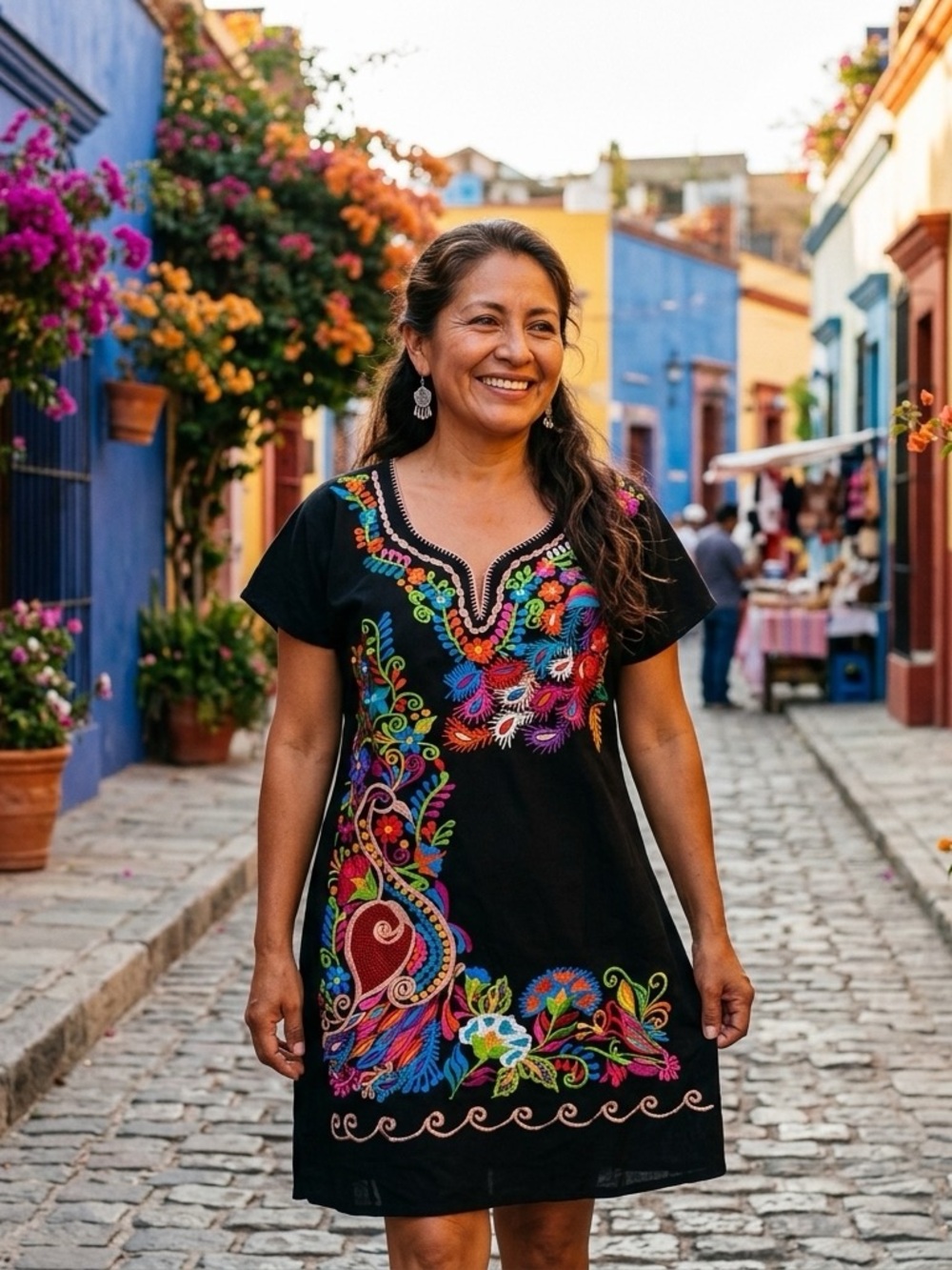 NWT Traditional Mexican embroidered dress